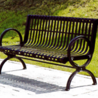 天祥铁艺户外靠背休闲公园椅便民椅（小区/公园/广场）可定制