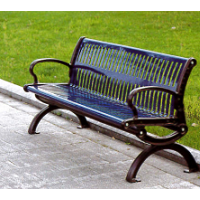 铸铝公园椅户外铁艺长凳庭院园林椅 河南天祥