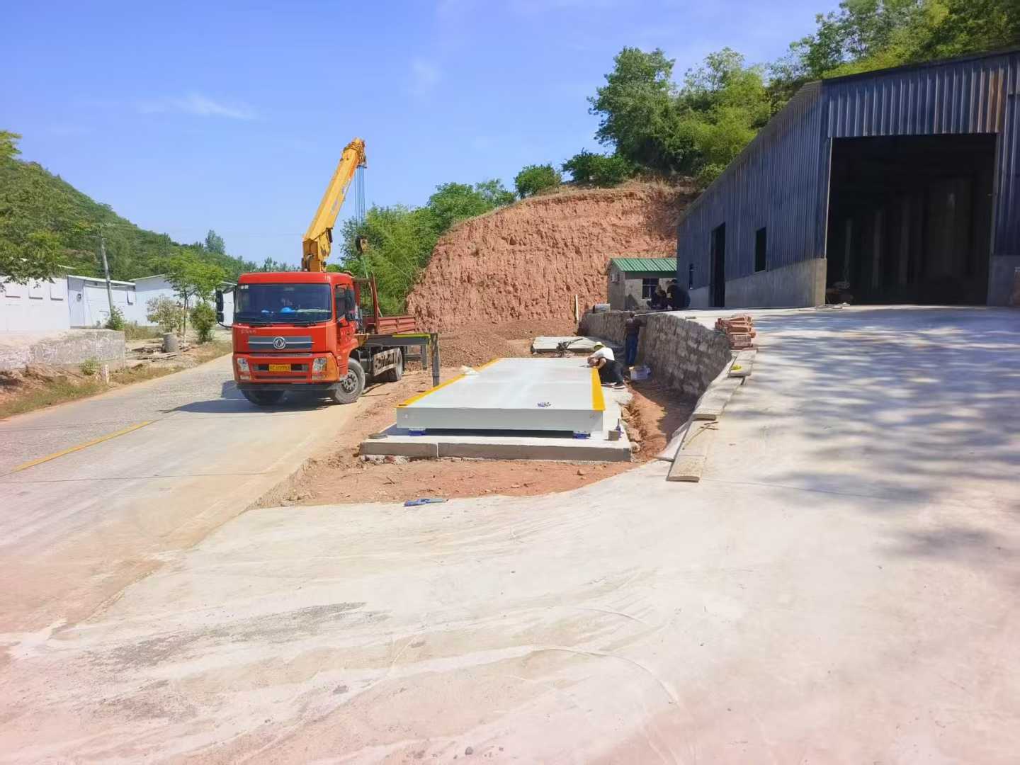 十堰100T全电子汽车衡调试